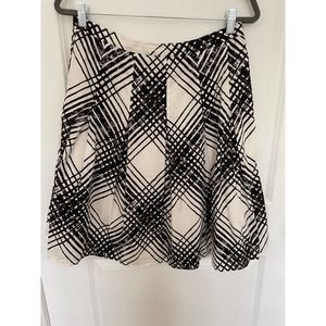 Talbots black and white skirt